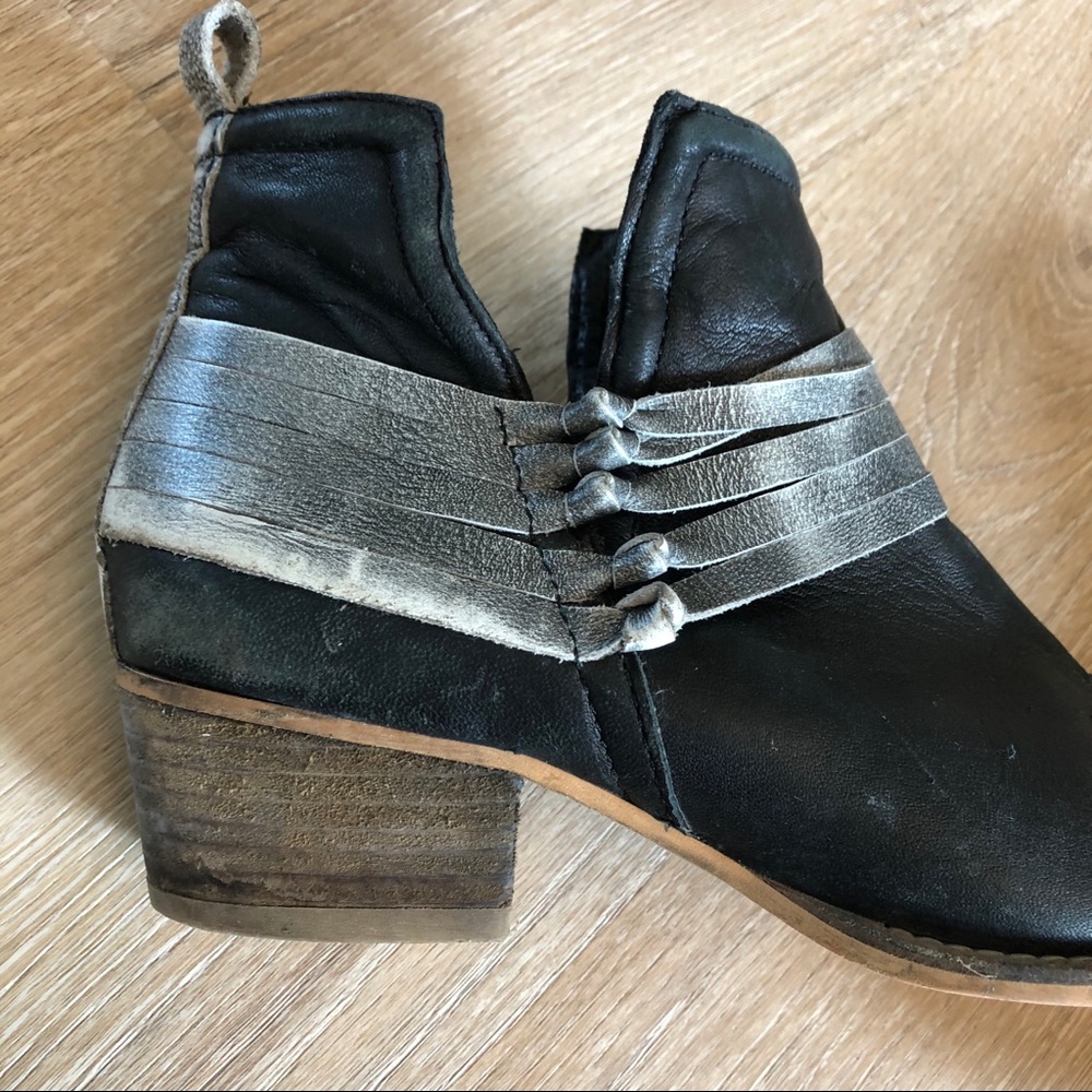 Diba True Black Grey Gray Fall Heeled Booties - Picture 3 of 7